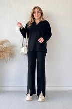 Zipper Highneck 2Piece Winter Set