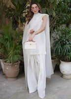 Regal Farshi Silk Ensemble (Stitched) - Shiwani Apparels