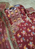 Aneela’s Printed 3 Piece Suit  Premium